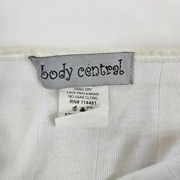 Y2k White Cami Top Sequin Lace Detail Coquette - Small - Picture 2 of 5